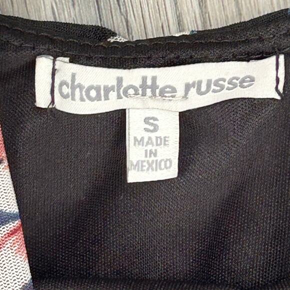 Charlotte Russo Floral Black Spaghetti Strap Dress Sz S - Picture 7 of 8